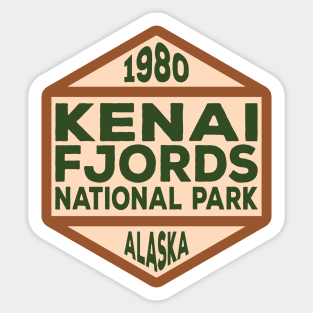 Kenai Fjords National Park badge Sticker